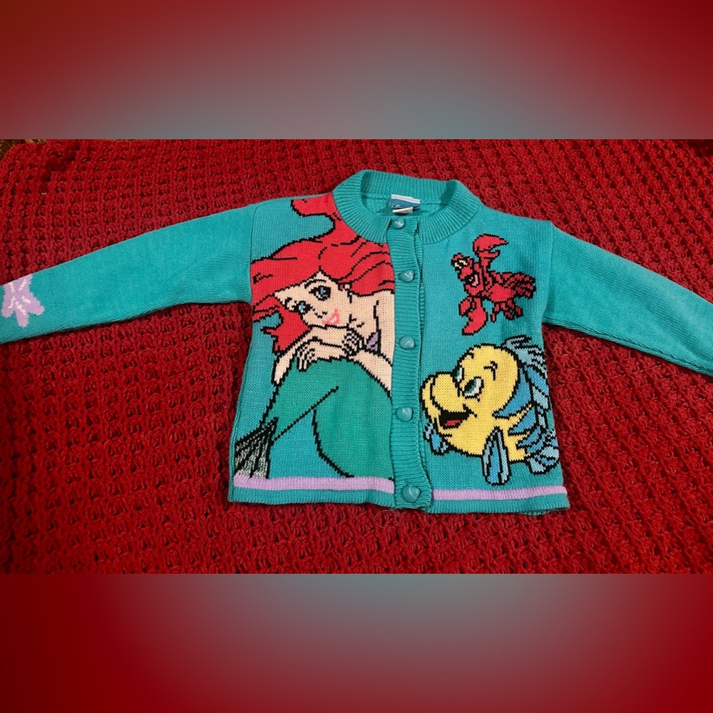 Little Mermaid Button Up Sweater